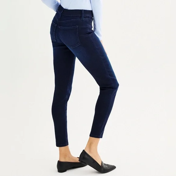 NWT Nine West Mid-rise Pull On Skinny Jeans Size 4 - Picture 2 of 8